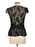 Merona 100% Nylon Black Short Sleeve Blouse Size L - photo 2