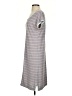 Wrap Stripes Gray Casual Dress Size 4 - photo 5