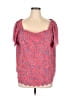 Elle Pink Short Sleeve Top Size XL - photo 1