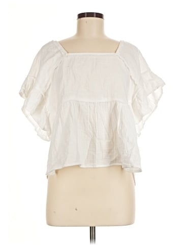 By Anthropologie Short Sleeve Blouse