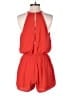 One Clothing 100% Polyester Solid Red Romper Size L - photo 2