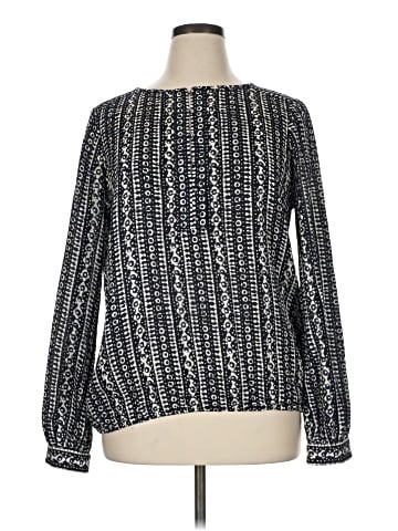 Tory Burch Long Sleeve Silk Top (view 1)