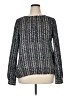 Tory Burch 100% Silk Black Long Sleeve Silk Top Size 14 - photo 1