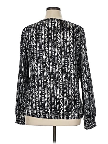 Tory Burch Long Sleeve Silk Top (view 2)