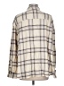 Treasure & Bond Plaid Ivory Long Sleeve Button-Down Shirt Size L - photo 2