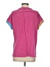 Mod Boutique Color Block Pink Short Sleeve Top Size S - photo 2