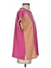 Mod Boutique Color Block Pink Short Sleeve Top Size S - photo 4