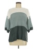 Matty M Color Block Teal Pullover Sweater Size M - photo 1