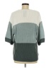Matty M Color Block Teal Pullover Sweater Size M - photo 2
