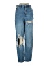 Topshop 100% Cotton Blue Jeans Size 25 waist - photo 1