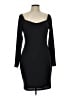 Theory 100% Polyester Solid Black Cocktail Dress Size 10 - photo 1