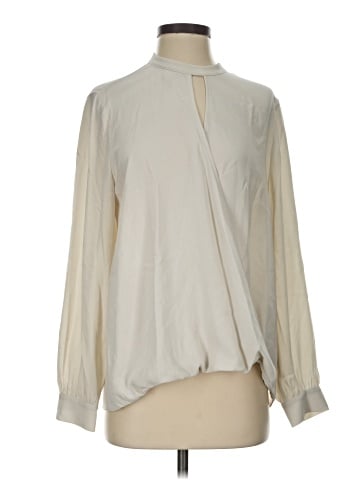 Eileen Fisher Long Sleeve Silk Top (view 1)