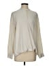 Eileen Fisher 100% Silk Ivory Long Sleeve Silk Top Size S - photo 1