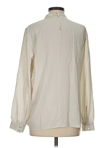 Eileen Fisher Long Sleeve Silk Top (view 2)