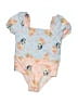 Bluey Floral Blue One Piece Swimsuit 9-12 MO / 12 MO - photo 2