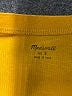 Madewell 100% Cotton Yellow Knot-Front Tee Size S - photo 7