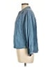 Levi's 100% Lyocell Blue 3/4 Sleeve Button-Down Shirt Size L - photo 5