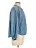 Levi's 100% Lyocell Blue 3/4 Sleeve Button-Down Shirt Size L - photo 4