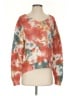 Lou & Grey 100% Cotton Tie-dye Orange Pullover Sweater Size XS - photo 1