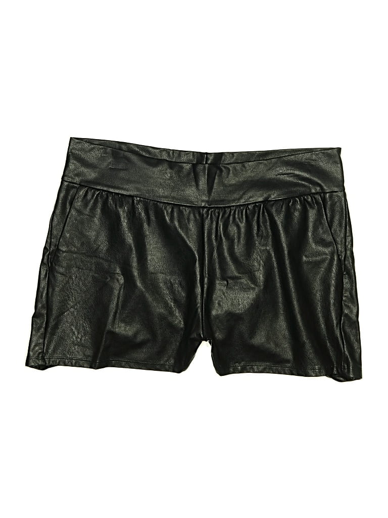 Pre-owned Commando Faux Leather Shorts In Black