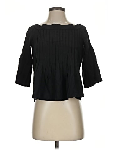 Tibi 3/4 Sleeve Silk Top (view 1)