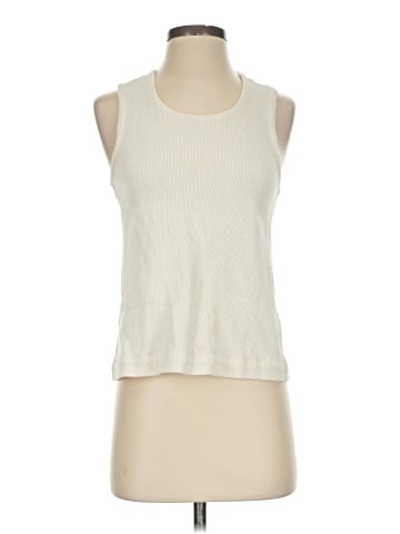 Madewell Ottoman Jacquard Cross-Back Tank Top (view 1)