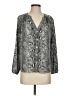 J.Crew Factory Store 100% Polyester Silver Long Sleeve Blouse Size S - photo 1
