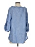 Charter Club Blue 3/4 Sleeve Blouse Size S - photo 2