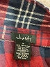 Justify Plaid Burgundy Long Sleeve Blouse Size M - photo 7
