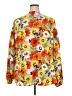GeeGee 100% Polyester Orange 3/4 Sleeve Blouse Size 3xl - photo 2