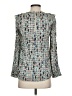 Reiss 100% Viscose Teal Long Sleeve Blouse Size 2 - photo 2
