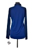 Majestic 100% Polyester Blue Long Sleeve Polo Size M - photo 2