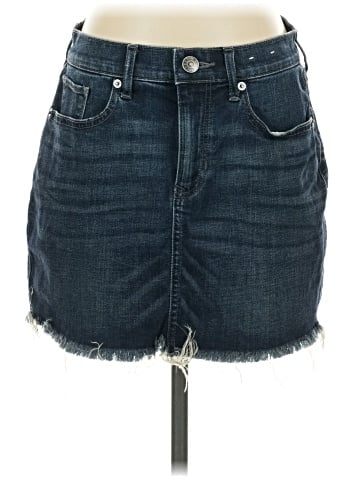 Express Denim Skirt (view 1)