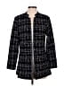 Unbranded 100% Polyester Houndstooth Black Coat Size M - photo 1