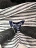 Splendid Stripes Silver Short Sleeve Button-Down Shirt Size L - photo 7