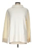 Talbots Color Block Ivory Turtleneck Sweater Size L - photo 1