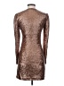Intermix Metallic Brown Cocktail Dress Size 2 - photo 2
