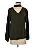 Veronica M. 100% Polyester Green Long Sleeve Blouse Size S - photo 1