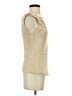 Etcetera 100% Silk Ivory Tan Sleeveless Silk Top Size 2 - photo 4