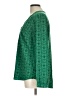 Merona 100% Polyester Green Long Sleeve Blouse Size L - photo 5