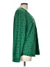 Merona 100% Polyester Green Long Sleeve Blouse Size L - photo 4