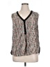Daniel Rainn 100% Rayon Gray Sleeveless Blouse Size XL - photo 1