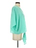 Adrienne 100% Polyester Teal 3/4 Sleeve Blouse Size S - photo 4