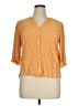 Democracy Orange 3/4 Sleeve Blouse Size XL - photo 1