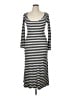 A New Day Stripes Silver Casual Dress Size XL - photo 1