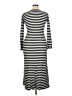 A New Day Stripes Silver Casual Dress Size XL - photo 2
