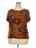 East5th Orange Short Sleeve Top Size 2X - photo 1