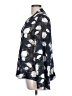 dalia 100% Polyester Floral Blue 3/4 Sleeve Blouse Size L - photo 5