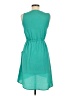 Bebop 100% Polyester Solid Teal Casual Dress Size M - photo 2