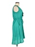 Bebop 100% Polyester Solid Teal Casual Dress Size M - photo 4